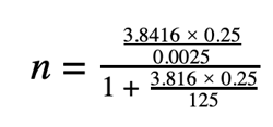 sample size calculation 2